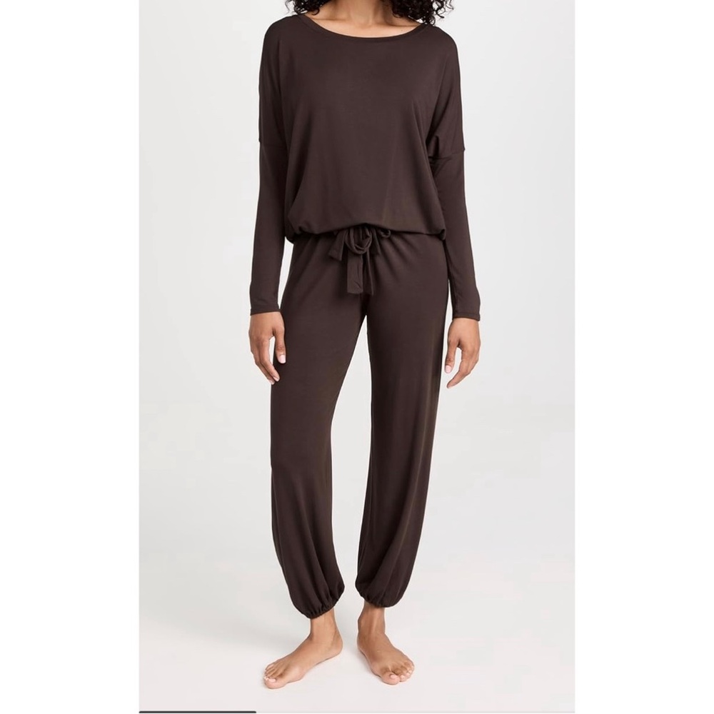 Eberjey Tencel Modal Slouchy PJ Set- Java